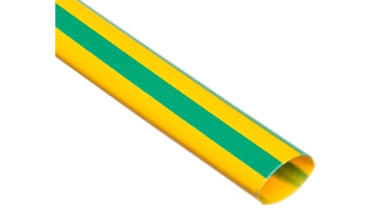 Rura termokurczliwa cienkościenna CR 9,5/4,7 - 3/8 cala żółto-zielona /1m/ 8-7100 /50szt./ CELLPACK