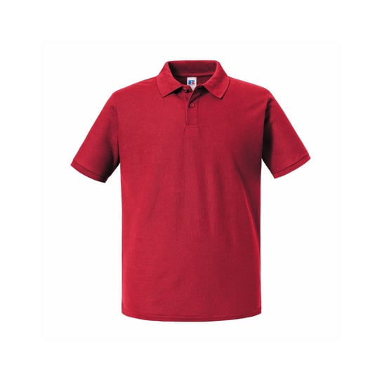 Russell Męska Koszulka Polo Authentic Eco Friendly (XS ( 122 - 128 ) / Bordowy) Russell