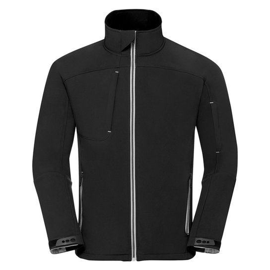 Russell Męska Kurtka Soft Shell Bionic (L / Czarny) Russell