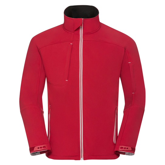 Russell Męska Kurtka Soft Shell Bionic (M / Bordowy) Russell