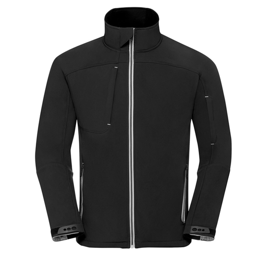 Russell Męska Kurtka Soft Shell Bionic (M / Czarny) Russell