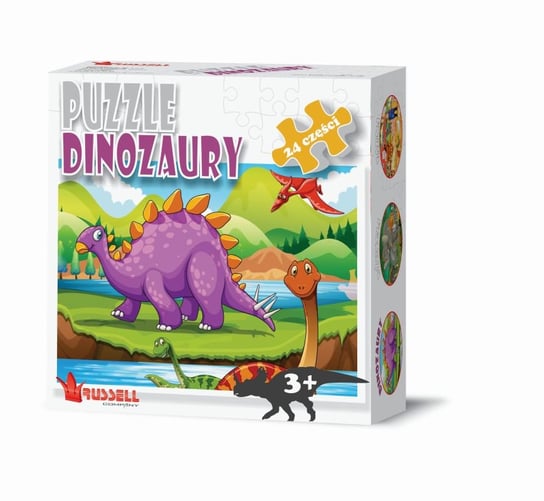 Russell, puzzle, Dinozaury, 24 el. Russell