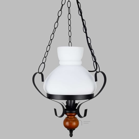 Rustykalna LAMPA wisząca PETRONEL 7076 Rabalux stylizowany zwis OPRAWA drewno orzech biała rustic Rabalux