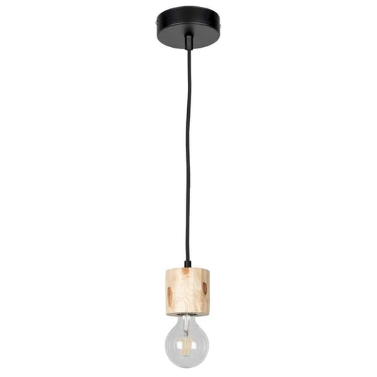 Rustykalna LAMPA wisząca PINO 7161150 Spotlight drewniana OPRAWA ekologiczny ZWIS oprawka na żarówkę sosna czarna Spotlight