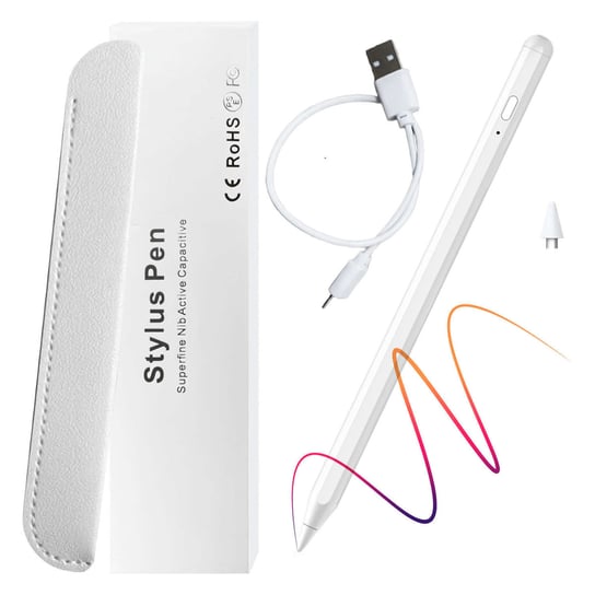 Rysik Aktywny Pencil Do Telefonu I Tabletu Stylus Pen Do Apple Ipad Pro/ Iphone/ Air/ Mini Biały Alogy