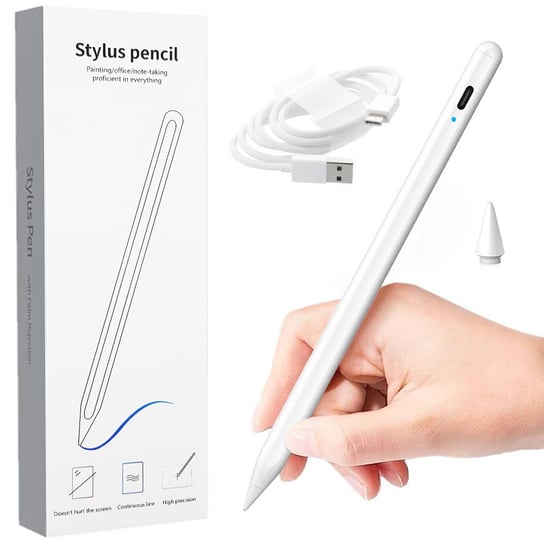 Rysik Stylus Pen pencil do tabletu Apple iPad Pro Stylus 2 Gen / iPad Air + 2 końcówki i kabel do ładowania VORTEX