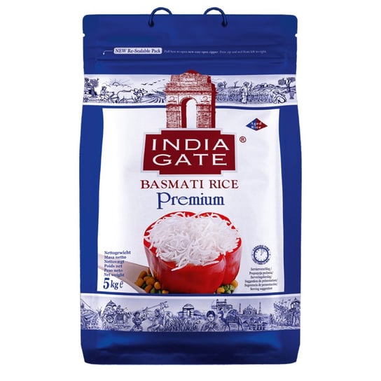 Ryż basmati długoziarnisty Premium India Gate 5kg Inna marka