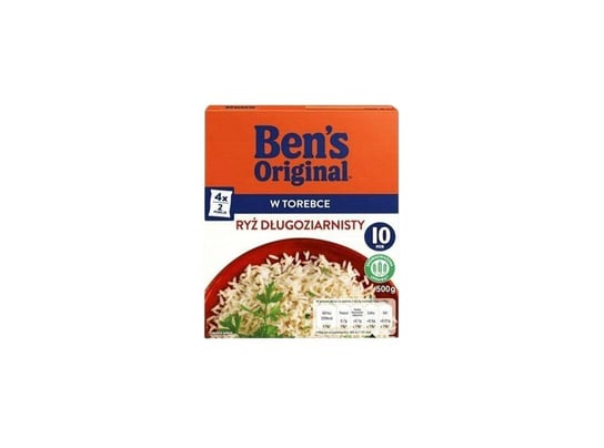 Ryż długoziarnisty 1 kg (8szt. x125 g) UNCLE BEN'S bez glutenu Uncle Ben's