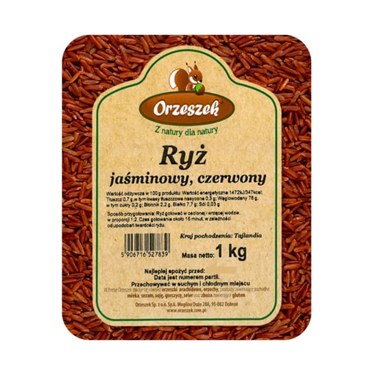 Ryż jaśminowy czarny Orzeszek - 1 kg Orzeszek
