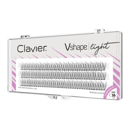 Rzęsy Clavier Vshape light C 0.07, 16 mm Clavier