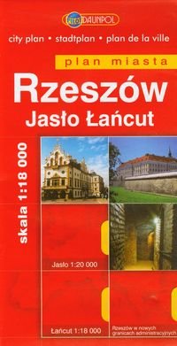 Rzeszów, Jasło, Łańcut. Plan miasta 1:18 000 Opracowanie zbiorowe