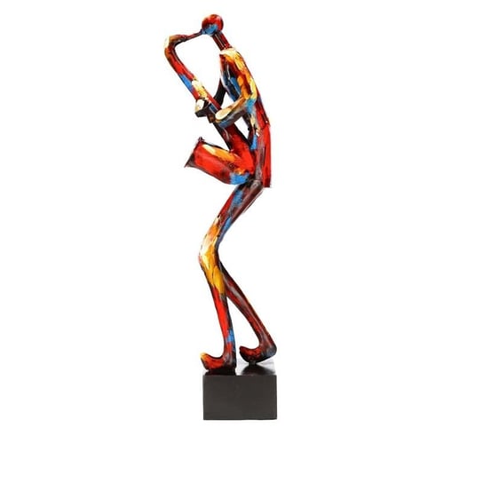 Rzeźba figurka metalowa MUZYK 2 Rustykalne Uchwyt
