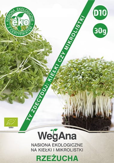 Rzeżucha na kiełki i mikrolistki 30g nasiona - WegAna WegAna