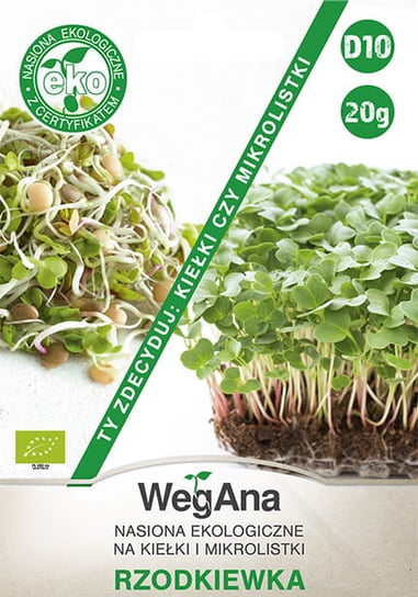 Rzodkiewka na kiełki i mikrolistki 20g nasiona - WegAna WegAna