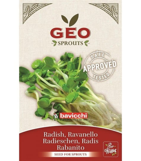 Rzodkiewka - nasiona na kiełki GEO, certyfikowane, 30g, Bavicchi (VRV1103) Bavicchi