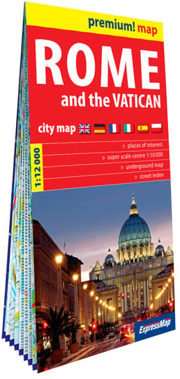 Rzym i Watykan (Rome and the Vatican). Plan miasta 1:12 000 Opracowanie zbiorowe