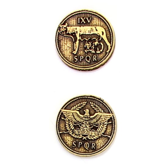 Rzymska Złota Metalowa Moneta 1 szt RGFK
