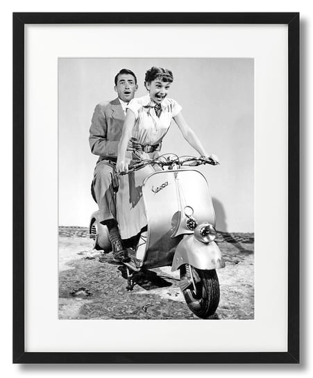 Rzymskie wakacje,  Gregory Peck i Audrey Hepburn 1 DEKORAMA