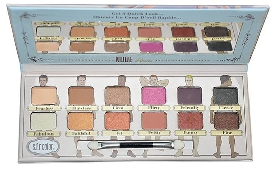 S.F.R. Color Beauty, paleta cieni do makijażu Nude Dude S.F.R. Color Beauty