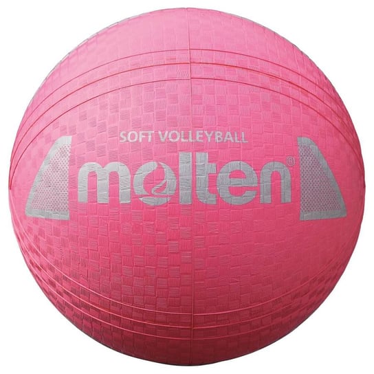 S2Y1250-P Piłka do siatkówki Molten SOFT VOLLEYBALL gumowa różowa Inna marka