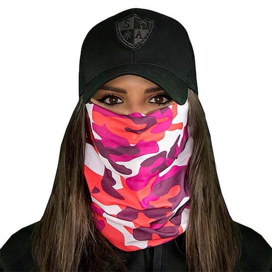 SA Co. Chusta Wielofunkcyjna Face Shield™ Pink Camo - Pink Camo SA Co.