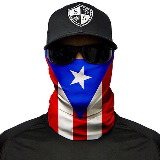 SA Co. Chusta Wielofunkcyjna Face Shield™ Puerto Rico Flag - Puerto Rico Flag SA Co.