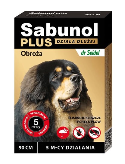 Sabunol Plus - obroża przeciw pchłom i kleszczom pies 90 cm DermaPharm