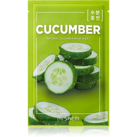 SAEM, Natural Mask Sheet Cucumber maseczka w płachcie o działaniu nawilżająco-rewitalizującym 21 ml SAEM