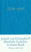 Sämtliche Gedichte und Versepen Von Eichendorff Joseph