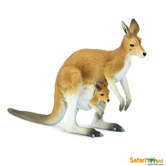 Safari Ltd 100108 Kangur z młodym  12x3,7x8,8cm Safari