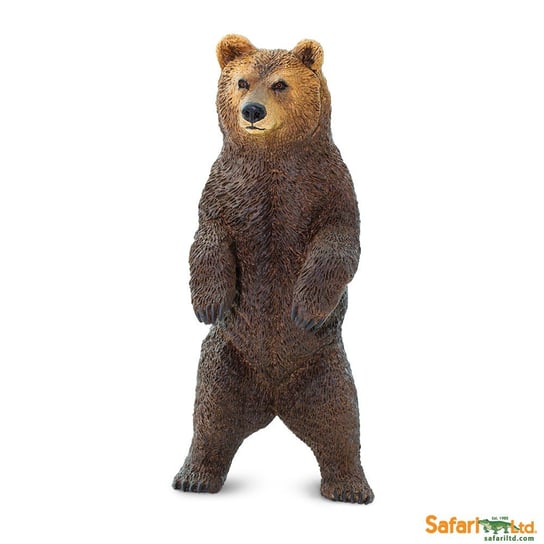 Safari Ltd 181729 Niedźwiedź Grizzly stojący  5x10,75cm Safari