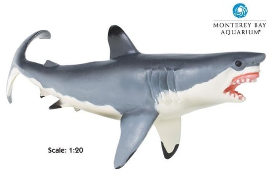 Safari Ltd 211202 Żarłacz biały - rekin  w skali 1:20 26x9cm Safari