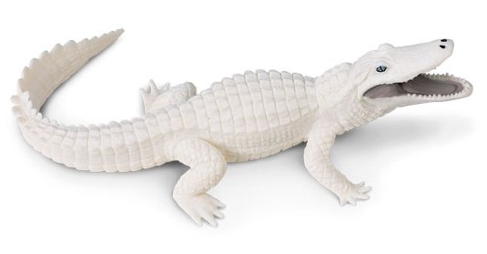 Safari Ltd 291929 Biały aligator  15 x 8,5cm Safari