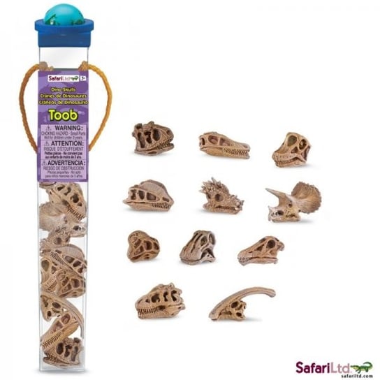 Safari Ltd 687404 czaszki dinozaurów w tubie Safari
