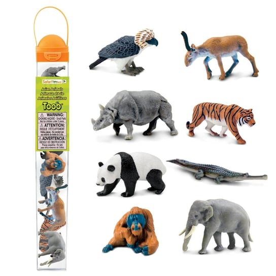 Safari Ltd Figurki zwierząt w tubie Montessori Zwierzęta Azjatyckie Inna marka