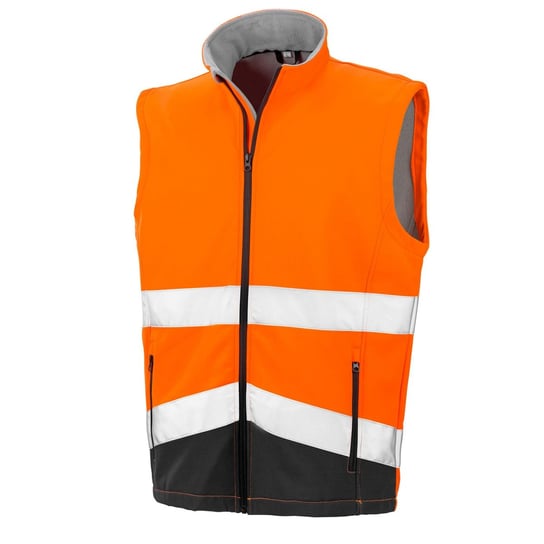 SAFE-GUARD By Result Softshellowa Kamizelka Ochronna Unisex Dla Dorosłych (L / Pomarańczowy) Result