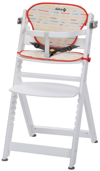 Safety 1st, Krzesełko Timba z wkładką,  Red Lines /White Wood Safety 1st