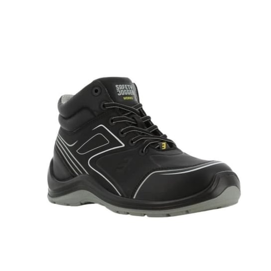 Safety Jogger S3 SRC ESD, sportowe buty ochronne o średnim kroju, wolne od metalu - Czarny - Biały Inna marka