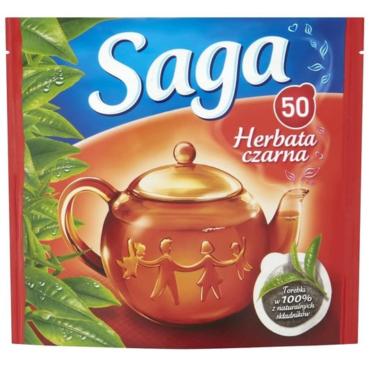 Saga, herbata czarna 50 torebek, 70g Saga