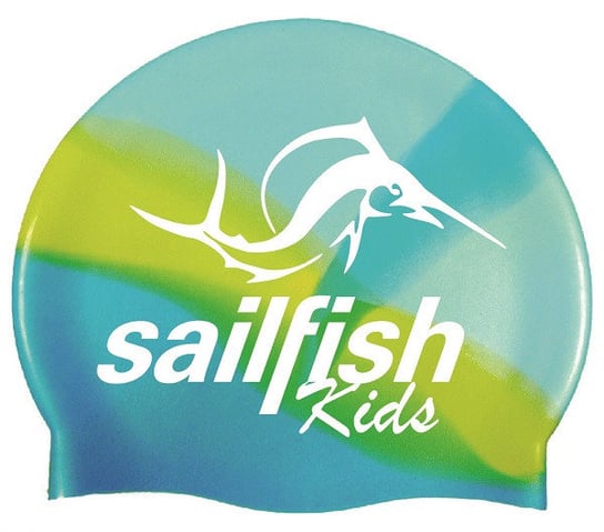 sailfish Kids Czepek do Pływania dla dzieci Silikonowy blue/yellow SAILFISH