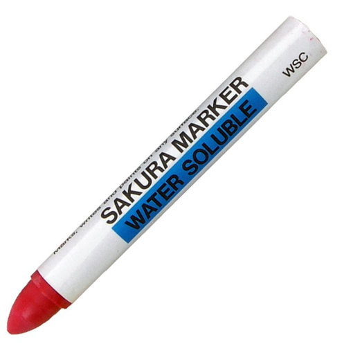 Sakura Watersoluble Crayon Marker zmywalny Red BRUYNZEEL