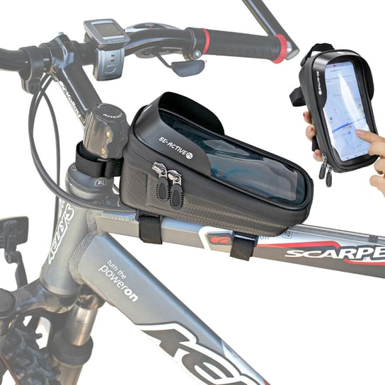 Sakwa torba rowerowa na ramę etui na telefon nawigacje wodoodporne ER1 BE-ACTIVE.PL