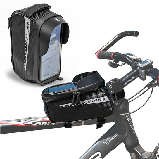 Sakwa torba rowerowa na ramę etui na telefon nawigacje wodoodporne ER2 BE-ACTIVE.PL