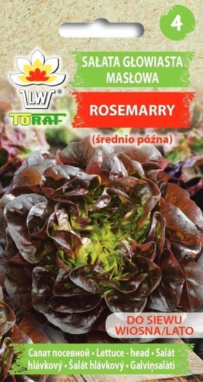 Sałata Masłowa Rosemarry (Czerwona, Śr. Późna) 
Lactuca Sativa L. Toraf