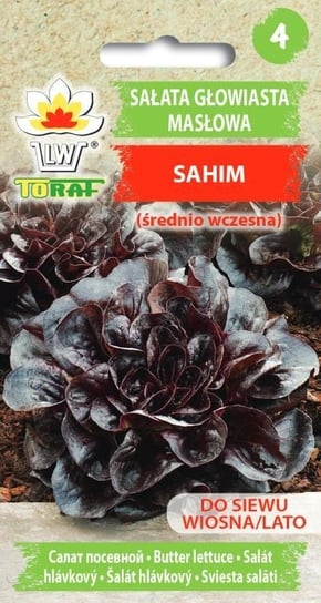 Sałata Masłowa Sahim (Czerwona, Śr. Wczesna)
Lactuca Sativa L. Toraf
