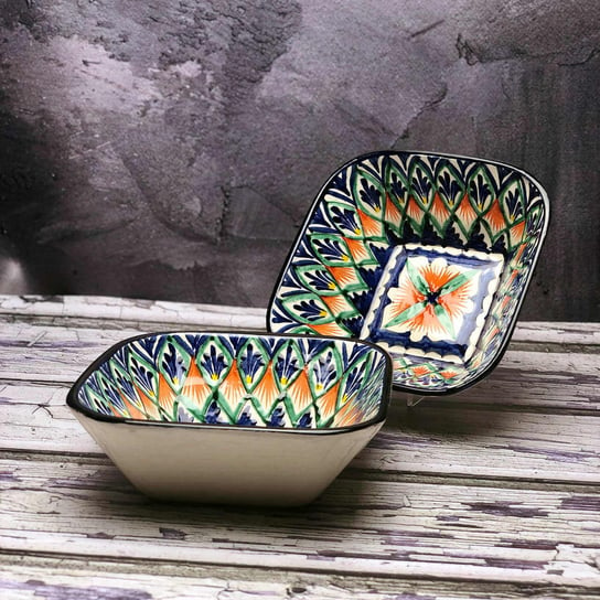 Salaterka ceramiczna ręcznie wykonana „Klementynka w borówkach” szerokość 14cm Inny producent