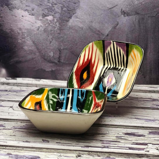 Salaterka ceramiczna ręcznie zdobiona „Kocie oko” średnica 14cm Inny producent