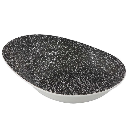 Salaterka nieregularna ALTOMDESIGN Granit, czarna, 25,5x20 cm, 750 ml ALTOMDESIGN