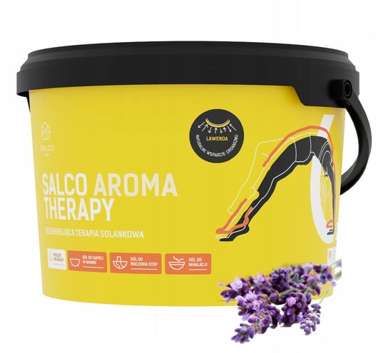 Salco, Aroma Therapy, Sól Do Kąpieli Lawendowa, 3Kg Salco