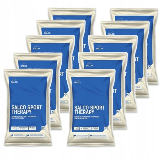 Salco Sport Therapy, Zestaw Soli Do Kąpieli, 10X1 Kg Salco